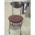 Bistro Chairs, Stacking, Modern, Black / Rust